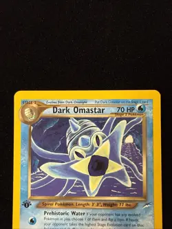 1st Edition - Dark Omastar - Neo Destiny - 19/105 - Pokemon TCG - NM - Image 2