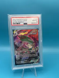 2022 Pokemon Silver Tempest Trainer Gallery Rayquaza VMAX TG20/TG30 PSA 10 - Image 1