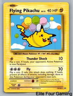 Flying Pikachu 110/108 Secret Rare Evolutions Pokemon Near Mint - Image 1