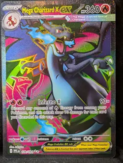 Mega Charizard X ex 109/94 Phantasmal Flames Pokemon NEAR MINT NM - Image 2
