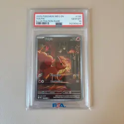 2025 POKEMON MEG EN-MEGA EVOLUTION ILLUSTRATION RARE #138 VULPIX PSA 10 - Image 1