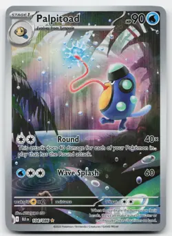 Palpitoad 104/086 NM - Black Bolt - Illustration Rare - Pokemon TCG - Image 1