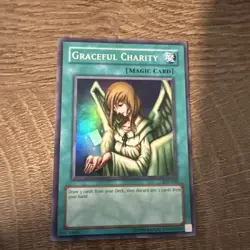 Yu-Gi-Oh Pegasus Starter Deck Graceful Charity SDP-040 Holo Rare -LP - Image 1