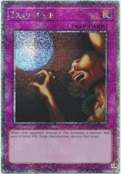 Yugioh! Trap Hole - RA03-EN085 - Quarter Century Secret Rare - 1st Edition Near - Image 1