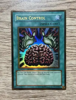 Yu-Gi-Oh! Konami Brain Control GLD1-EN033 Gold Series 2008 Gold Rare Limited - Image 1