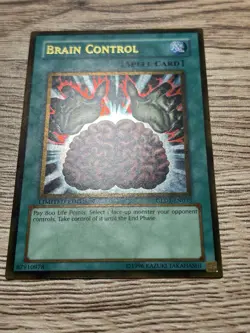 Yu-Gi-Oh! Konami Brain Control GLD1-EN033 Gold Series 2008 Gold Rare Limited - Image 2