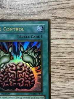Yu-Gi-Oh! Konami Brain Control GLD1-EN033 Gold Series 2008 Gold Rare Limited - Image 5