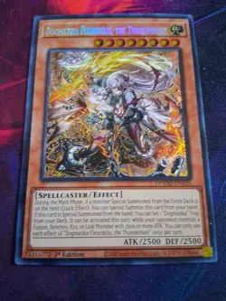 Dogmatika Fleurdelis, the Thunderbolt DOOD-EN026 Secret Rare 1st Edition Yugioh - Image 5