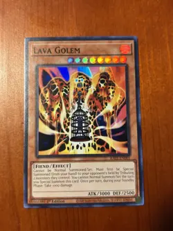 Yu-Gi-Oh! Lava Golem * Super Rare * RA01-EN001 1st Ed NM - Image 1