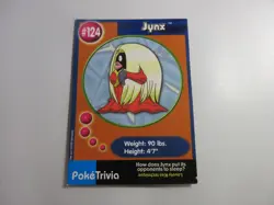 Jynx PokeTrivia Burger King Pokemon Card LP - Image 1
