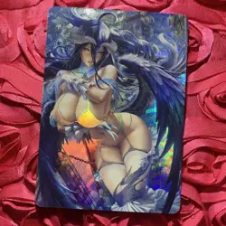 Albedo OVERLORD OOTD Teaser ACG Anime Goddess WAIFU HOLO Card Hot 3 - Image 1