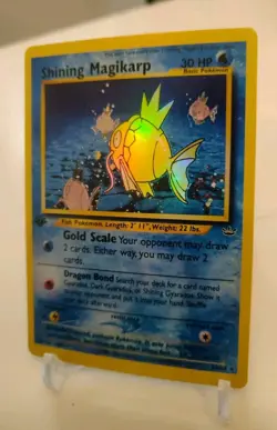 *Custom-made*High Quality,1st Ed. Shining Magikarp,Holo"Display Card" - Image 1