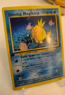 *Custom-made*High Quality,1st Ed. Shining Magikarp,Holo"Display Card" - Image 3