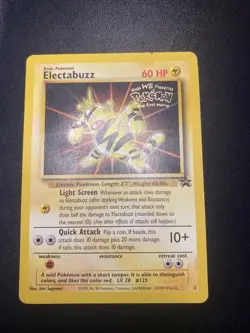 Electabuzz - Black Star Promo - #2 - HP/MP Condition - First Movie Pokemon Card - Image 1