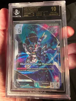 ❄ BLACK LABEL Aerial Rebuild 1st Combat Newtype Challenge Winner Gundam Card ❄ - Image 2
