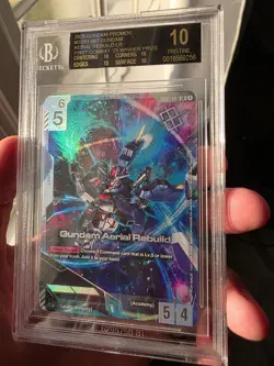 ❄ BLACK LABEL Aerial Rebuild 1st Combat Newtype Challenge Winner Gundam Card ❄ - Image 4