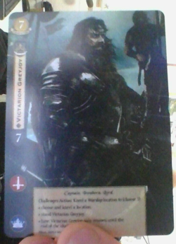 A Game Of Thrones 2.0 LCG Victarion Greyjoy Fan Art Promo Card - Image 1