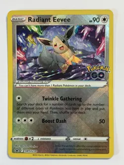 Radiant Eevee SWSH230 SWSH: Sword & Shield Promo Cards Holo Pokemon TCG - NM - Image 1