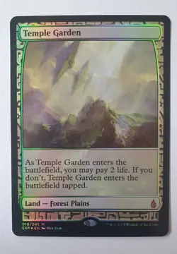 MTG FOIL Temple Garden Masterpiece Expeditions (Magic the Gathering) - Image 1