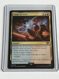 Flame of Anor 203 MTG LOTR Middle Earth 2023 Mint - 9.0 + Non Foil Rare - Image 1