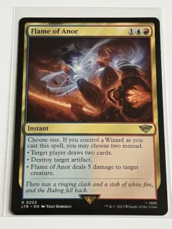 Flame of Anor 203 MTG LOTR Middle Earth 2023 Mint - 9.0 + Non Foil Rare - Image 2