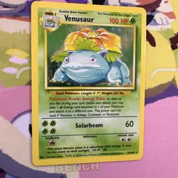 Venusaur 15/102 – Base Set Unlimited Holo Rare Vintage Old Pokemon Card - LP - Image 3