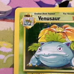 Venusaur 15/102 – Base Set Unlimited Holo Rare Vintage Old Pokemon Card - LP - Image 4