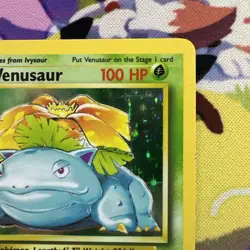 Venusaur 15/102 – Base Set Unlimited Holo Rare Vintage Old Pokemon Card - LP - Image 5