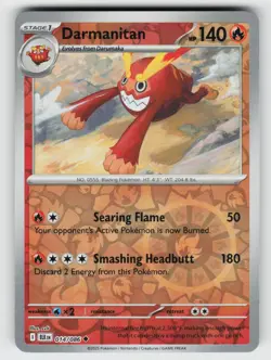 Darmanitan 014/086 Black Bolt UC Reverse Holo NM/M Pokemon - Image 1