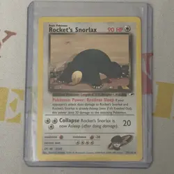 Pokemon TCG Rocket’s Snorlax 33/132 Gym Heroes Unlimited NM - Image 1
