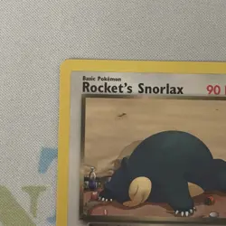 Pokemon TCG Rocket’s Snorlax 33/132 Gym Heroes Unlimited NM - Image 4