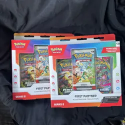 LOT OF 2 - Pokemon First Partner Illustration Collection Series 2 - Image 1
