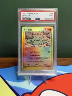 Geodude 55/97 Dragon Reverse Holo PSA 9 LOW POP Pokemon Tcg - Image 1