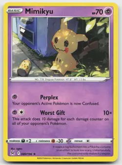 Mimikyu 080/196 Rare Lost Origin Pokemon Near Mint - Image 1