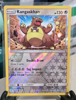 Pokemon TCG Kangaskhan 163/236 Unified Minds Reverse Holo Holo Rare English - Image 1