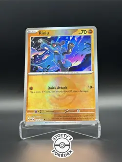 050/131 | RIOLU | PRISMATIC EVOLUTIONS | POKEBALL REVERSE HOLO | POKEMON TCG - Image 1
