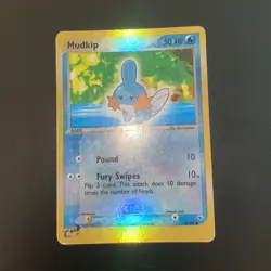 Pokemon TCG Mudkip 60/109 Ruby & Sapphire Reverse Holo Common English 50HP 2003 - Image 1