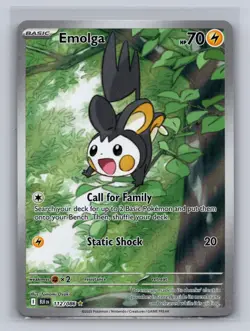 Emolga 112/086 Holo Illustration Rare Black Bolt Pokemon Near Mint - Image 1