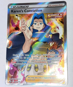 Pokemon Karen's Conviction Swsh06 Chilling Reign 193/198 Holo Full Art - Image 1