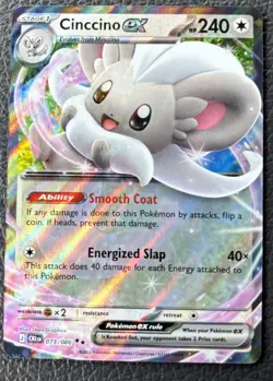 Pokemon TCG Chaos Rising 73/86 Cinccino ex - Image 1