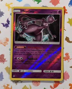 Pokemon TCG Mewtwo 75/214 Reverse Holo Unbroken Bonds English 2019 - Image 1