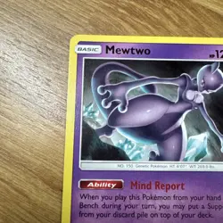 Pokemon Cracked Ice Mewtwo 75/214 Sun & Moon Unbroken Bonds Non-Holo Rare 2019 - Image 3