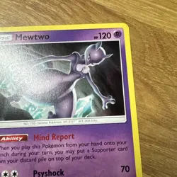 Pokemon Cracked Ice Mewtwo 75/214 Sun & Moon Unbroken Bonds Non-Holo Rare 2019 - Image 4