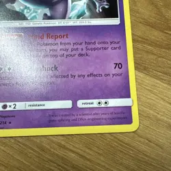 Pokemon Cracked Ice Mewtwo 75/214 Sun & Moon Unbroken Bonds Non-Holo Rare 2019 - Image 5
