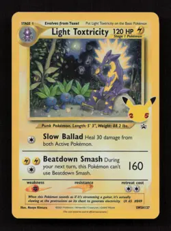 Light Toxtricity SWSH137 Holo Promo Sword & Shield Promo Pokemon NM B44-47 - Image 1