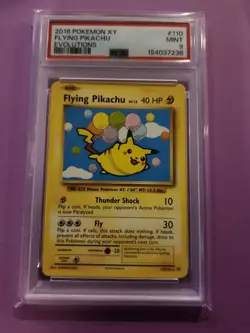 2016 Pokemon XY Evolutions Flying Pikachu #110/108 PSA 9 - Image 1