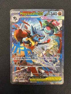 Mega Lucario ex 179/132 Special Illustration Rare Mega Evolution Pokemon Holo NM - Image 1