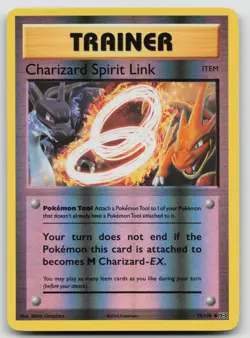 Charizard Spirit Link 75/108 Reverse Holo Evolutions Pokemon LP - Image 1
