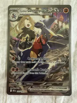 NM Cynthia’s Garchomp ex 232/182 Destined Rivals SIR Holo Pokemon Card - Image 1