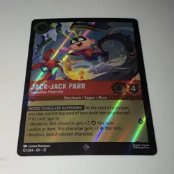 Disney Lorcana 4-Card Lot English Foil Holo: Jack-Jack, Jessie, Buzz, Mrs. - Image 1